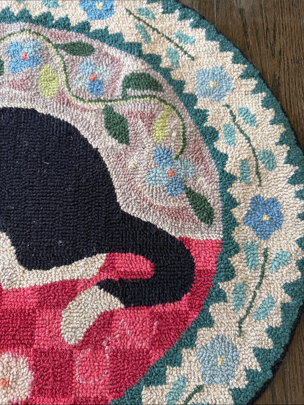 Vintage 1995 Claire Murray ‘Country Cat’ Hand Hooked Rug - Picture 4 of 7